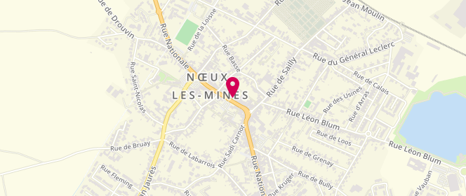 Plan de Lalie...la Fée, Rue Nationale, 62290 Nœux-les-Mines