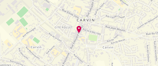 Plan de Calamia, 35 Rue Edouard Plachez, 62220 Carvin