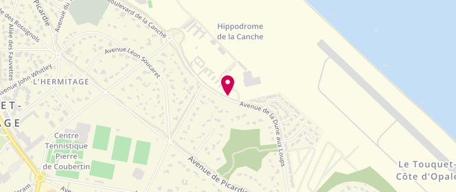 Plan de Mrg Distribution, 13 avenue de la Dune Aux Loups, 62520 Le Touquet-Paris-Plage