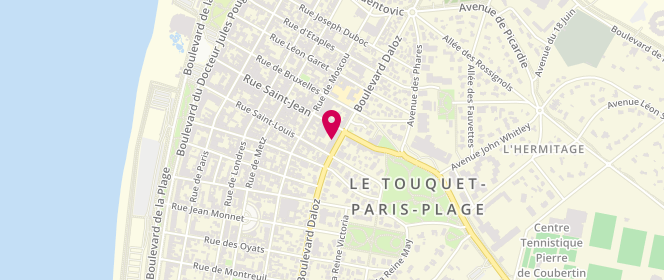 Plan de Jeanne, 68 Boulevard Daloz, 62520 Le Touquet-Paris-Plage