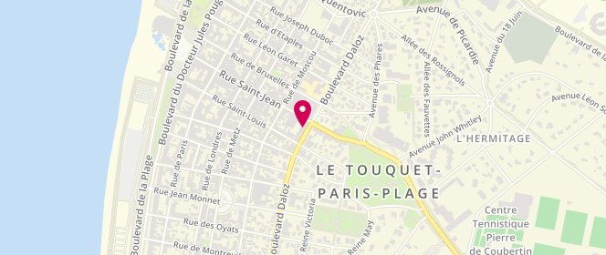 Plan de Rebelqueen, 64 Boulevard Daloz, 62520 Le Touquet-Paris-Plage