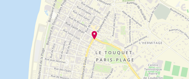 Plan de Tommy Hilfiger, 2 avenue Saint-Jean, 62520 Le Touquet-Paris-Plage