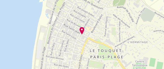 Plan de Gerard Darel, 76 Rue Saint Jean, 62520 Le Touquet-Paris-Plage