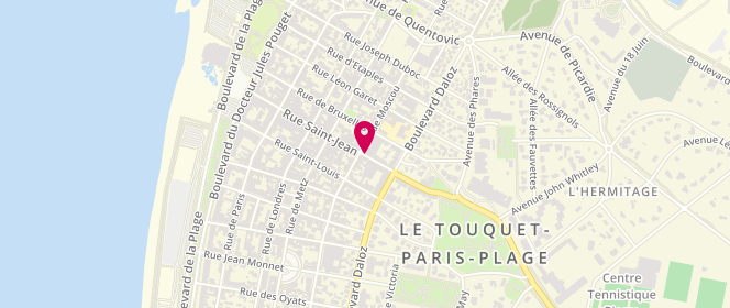 Plan de M.E.V, 75 Bis Rue Saint Jean, 62520 Le Touquet-Paris-Plage