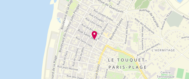 Plan de Caroll, 64 Rue Saint-Jean, 62520 Le Touquet-Paris-Plage