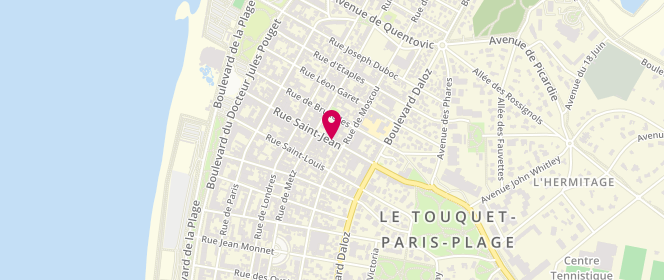 Plan de Arthur, 62 Rue Saint Jean, 62520 Le Touquet-Paris-Plage