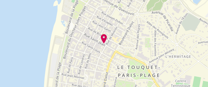 Plan de Etr’Ange, 71 Rue Saint Jean, 62520 Le Touquet-Paris-Plage