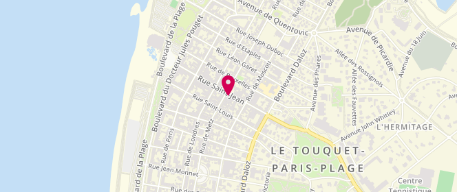 Plan de GANT, 42 Rue Saint-Jean, 62520 Le Touquet-Paris-Plage
