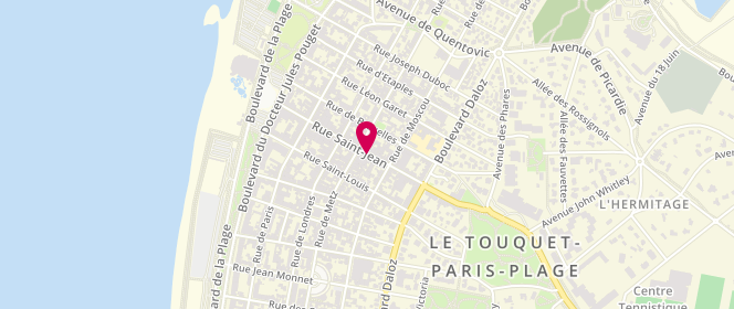 Plan de Sud Express, 48 Rue Saint-Jean, 62520 Le Touquet-Paris-Plage
