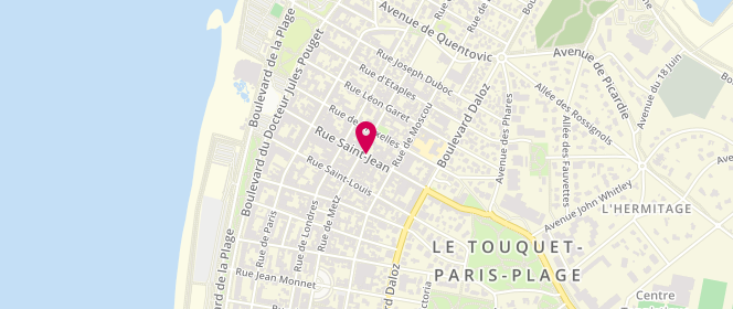 Plan de ZAPA, 55 Rue Saint-Jean, 62520 Le Touquet-Paris-Plage