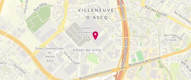 Plan de Armand Thiery Femme, Boulevard de Valmy Centre Commercial V2, 59650 Villeneuve-d'Ascq