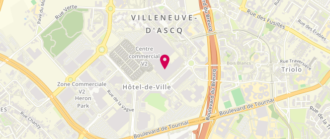 Plan de Kaporal, Rue du Ventoux, 59650 Villeneuve-d'Ascq