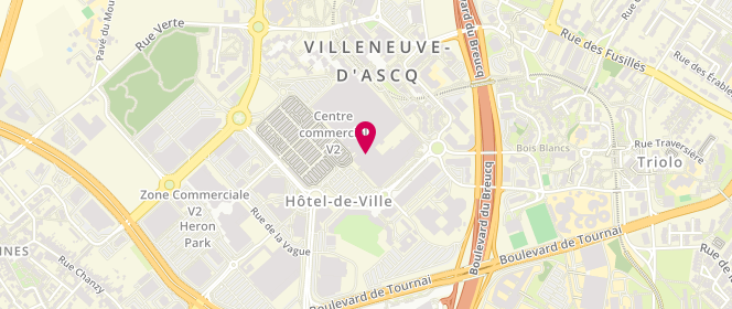 Plan de Olly Gan, Rue du Ventoux, 59650 Villeneuve-d'Ascq