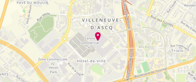 Plan de Grain de Malice, Centre Centre Commercial au Shopping V2
Boulevard de Valmy, 59650 Villeneuve-d'Ascq