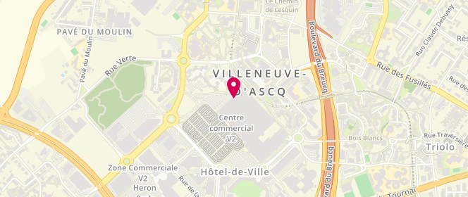Plan de Sergent Major, Rue du Ventoux, 59650 Villeneuve-d'Ascq