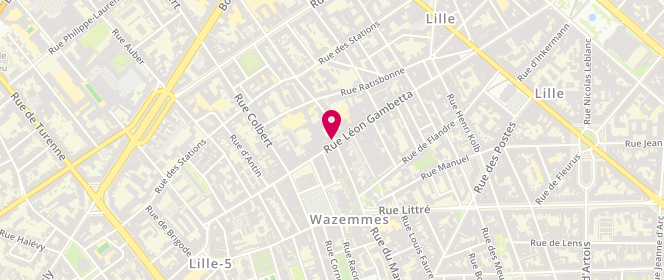 Plan de Zeeman, 288-290-292 Rue Léon Gambetta, 59000 Lille