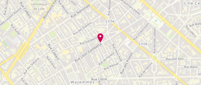 Plan de Jaime, 178 Rue Léon Gambetta, 59000 Lille