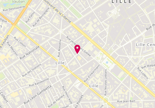 Plan de Tie Rack, 55 Centre Commercial Euralille, 59777 Lille