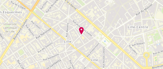 Plan de Naf Naf, Centre Commercial Euralille, 59000 Lille