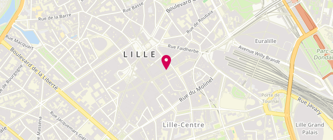 Plan de Quiksilver, 8 Rue Sec Arembault, 59800 Lille