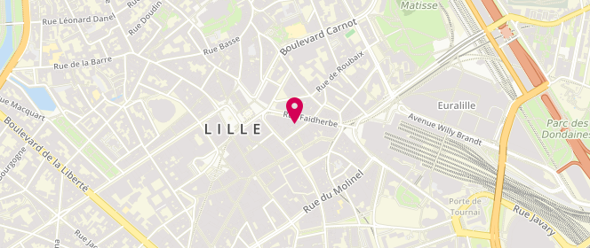 Plan de Les Pépites de Clapette, 17 Rue des Ponts de Comines, 59800 Lille