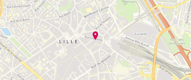 Plan de Boutique LOSC Lille Centre, 38-44 Rue Faidherbe, 59800 Lille