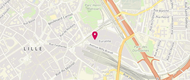 Plan de Timberland, 100 avenue Willy Brandt Prolongée, 59777 Lille