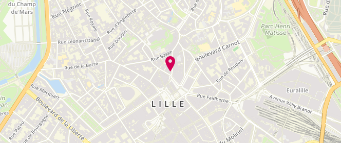 Plan de Princesse Tam Tam, 7 Rue de la Grande Chaussée, 59000 Lille