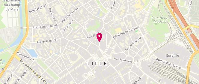 Plan de Repetto, 13- 15 Rue de la Grande Chaussée, 59000 Lille