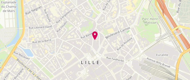 Plan de La Fée Maraboutée, 28 Rue de la Grande Chaussée, 59800 Lille