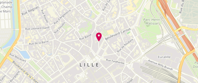 Plan de Justine, 24 Rue Clef, 59800 Lille