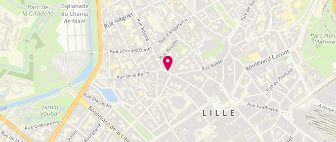 Plan de Harris Wilson, 112 Rue Esquermoise, 59800 Lille
