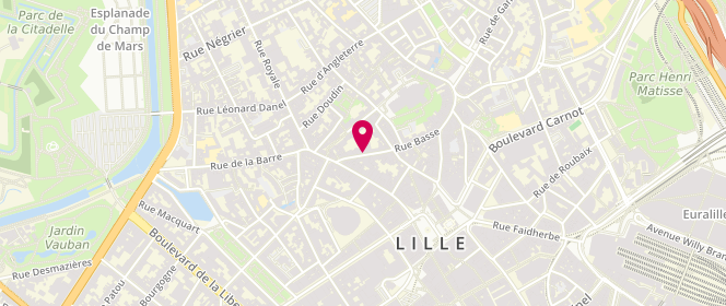 Plan de High, 36 Rue Basse, 59800 Lille