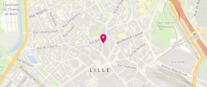Plan de Gérard Darel, 36 38 Rue de la Grande Chaussée, 59800 Lille