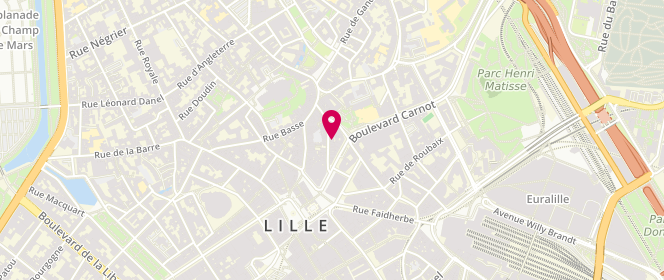 Plan de Chez Zoé, 30 Rue de la Clef, 59000 Lille