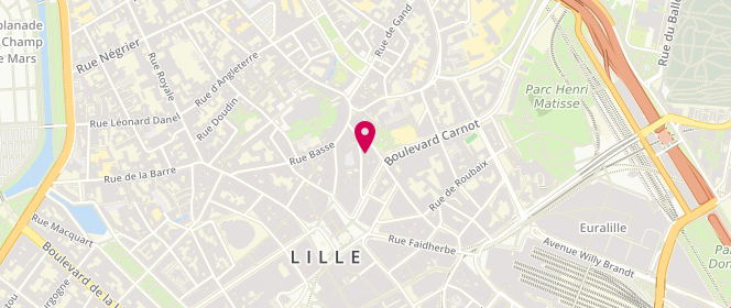 Plan de Lili Cabas, Rue
38 Rue de la Clef, 59800 Lille