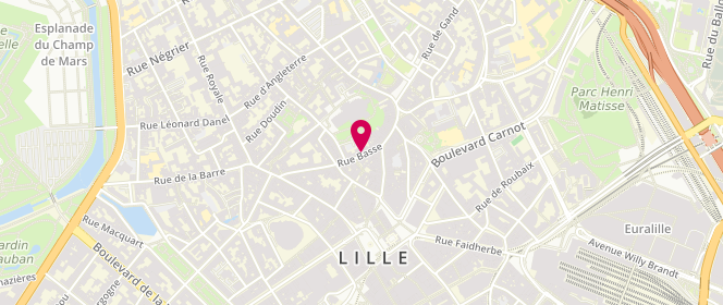 Plan de Lilith, 18 Rue Basse, 59800 Lille