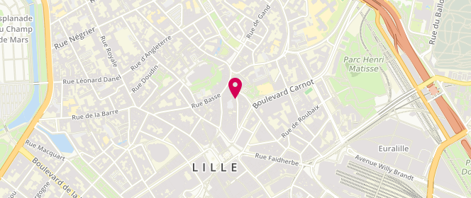 Plan de La Raffinerie Concept Store, 45 Rue Clef, 59800 Lille