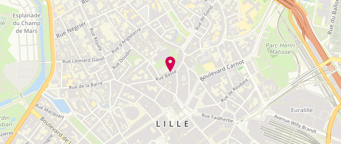 Plan de Le Slip Français, 10 Rue Basse, 59800 Lille