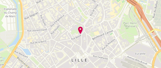 Plan de Boggi Milano, 1 Rue des Chats Bossus, 59000 Lille