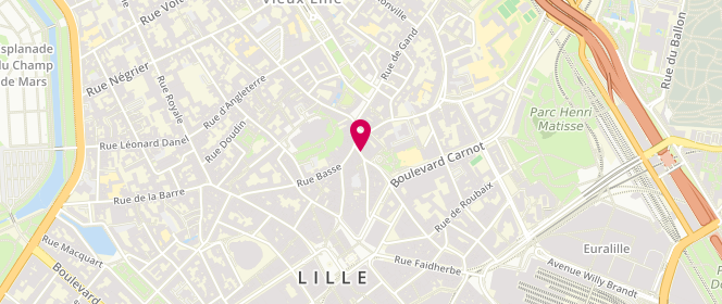 Plan de Faguo - Lille, 16 place des Patiniers, 59800 Lille
