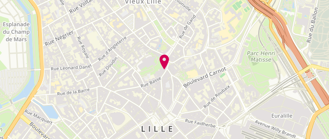 Plan de De Fursac, 21 Rue des Chats Bossus, 59000 Lille