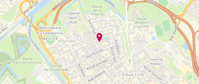 Plan de L'Atelier Lillois Cymbeline Lille, 8 Rue du Béguinage, 59000 Lille