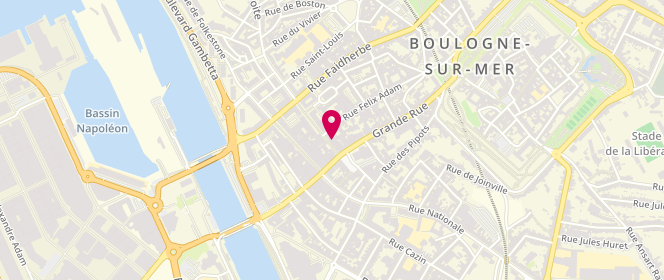 Plan de Les Soeurettes, 16 Rue Adolphe Thiers, 62200 Boulogne-sur-Mer