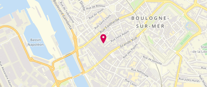 Plan de Bénetton, 30 Rue Adolphe Thiers, 62200 Boulogne-sur-Mer