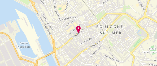 Plan de Boral, 80 Rue Louis Faidherbe, 62200 Boulogne-sur-Mer