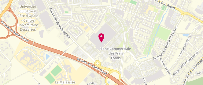 Plan de Le Temps des Cerises, Centre Commercial Auchan - Les Rives de l'Aa
2 avenue des Frais Fonds, 62219 Longuenesse