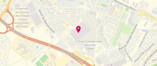 Plan de Jules, Rives de l'Aa, Centre Commercial Auchan avenue des Frais Fonds Zone Aménagement Des, 62219 Longuenesse