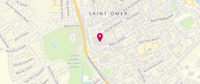 Plan de Carlos Vêtements, 23 Rue des Clouteries, 62500 Saint-Omer
