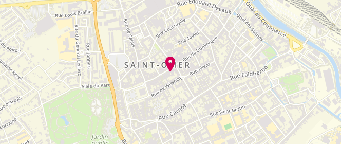 Plan de Armand Thiery, 59 Rue de Dunkerque, 62505 Saint-Omer